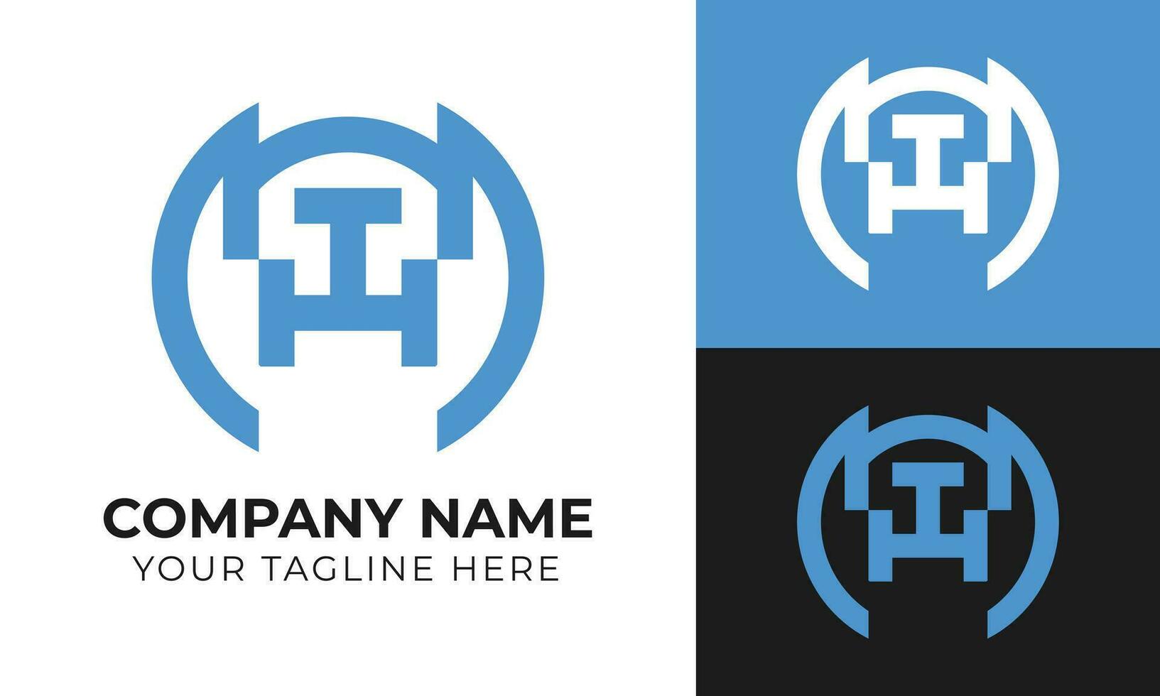 Professional creative abstract minimal business logo design template for your company Free Vector