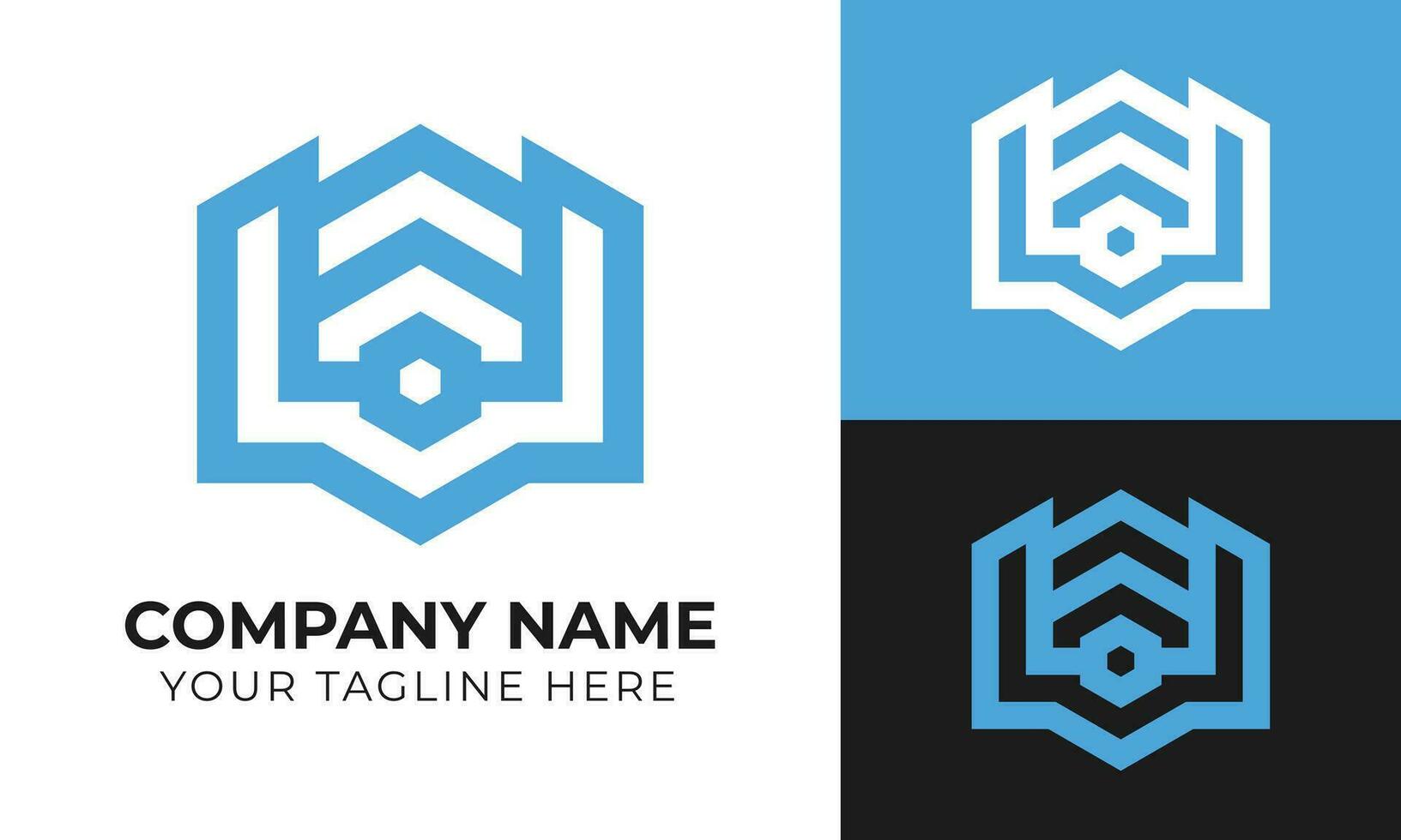 Professional creative abstract minimal business logo design template for your company Free Vector