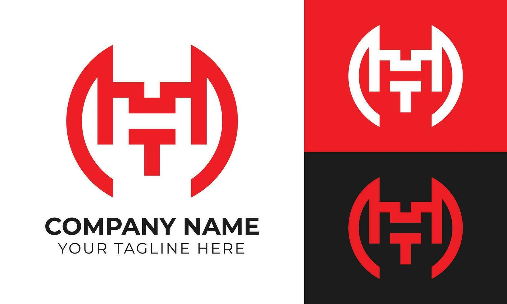 Creative abstract modern minimal mt letter business logo design template Free Vector
