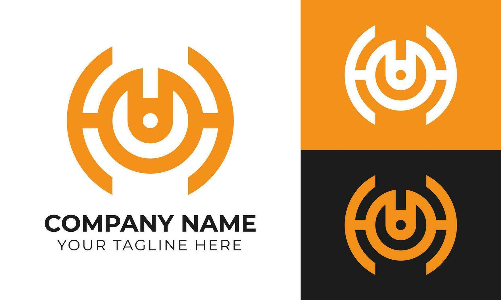 Creative modern minimal business logo design template for your company Free Vector