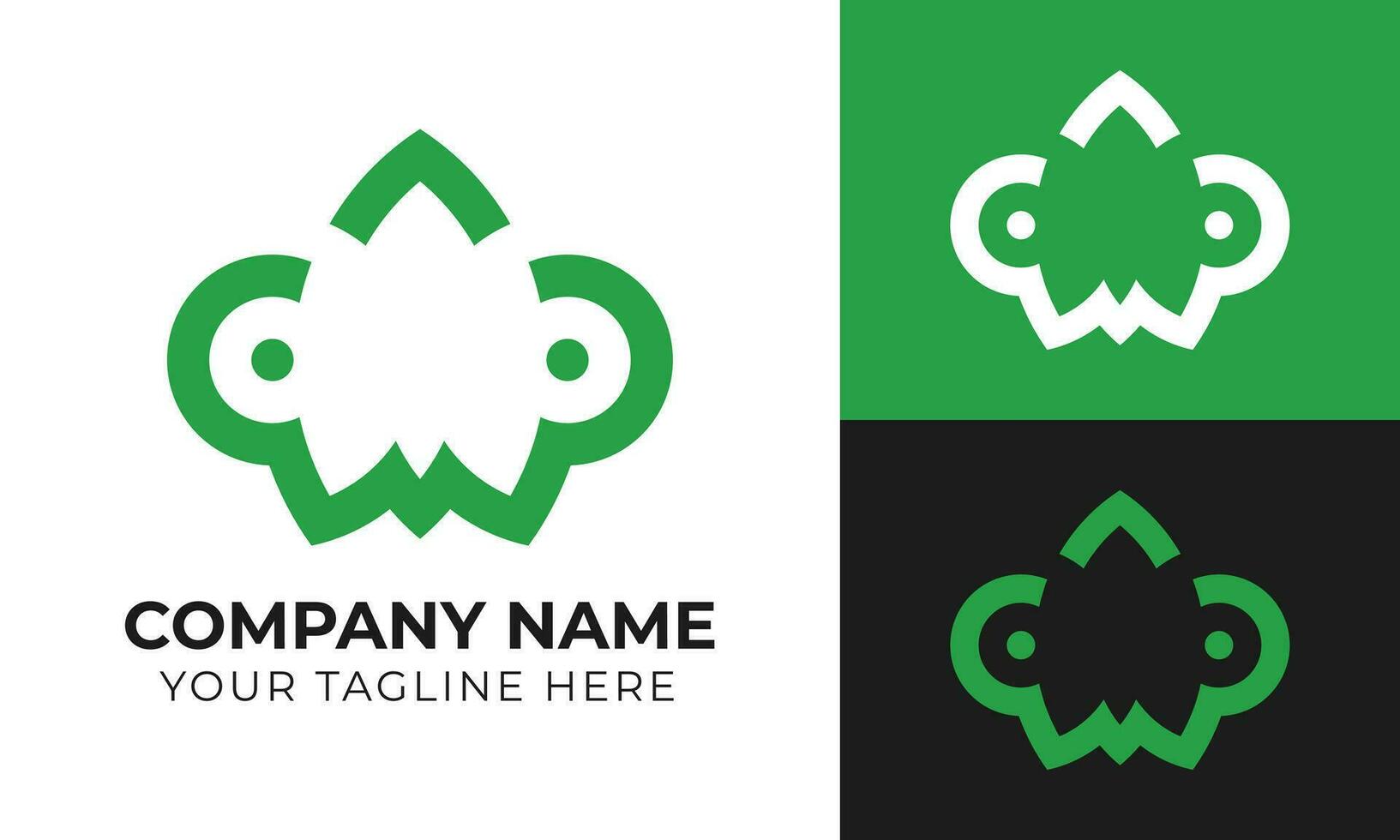 Creative modern abstract minimal business logo design template Free Vector