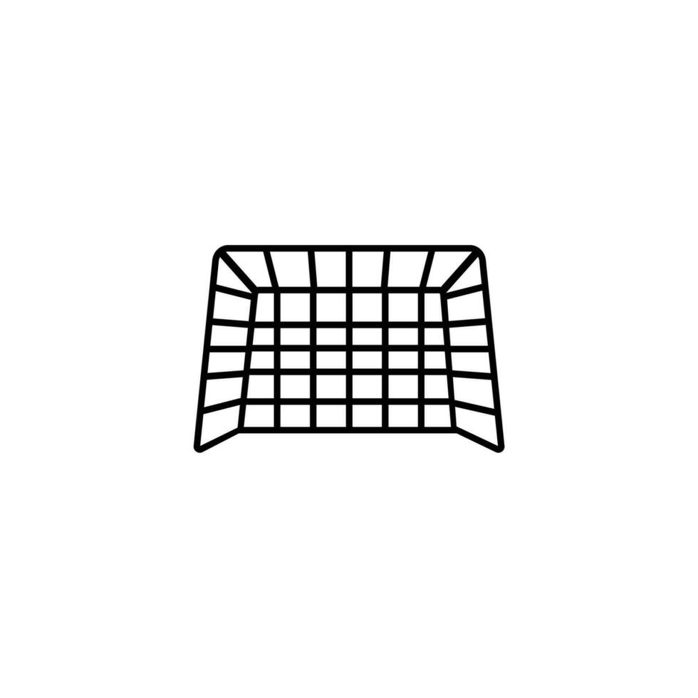Goalpost icon, Symbolizes sportsmanship, targets, and achievement. vector