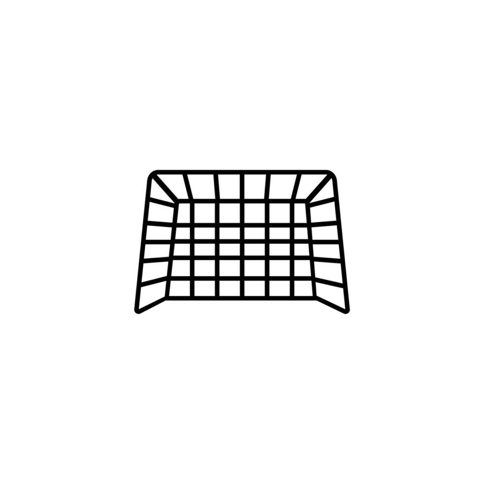 Goalpost icon, Symbolizes sportsmanship, targets, and achievement. vector