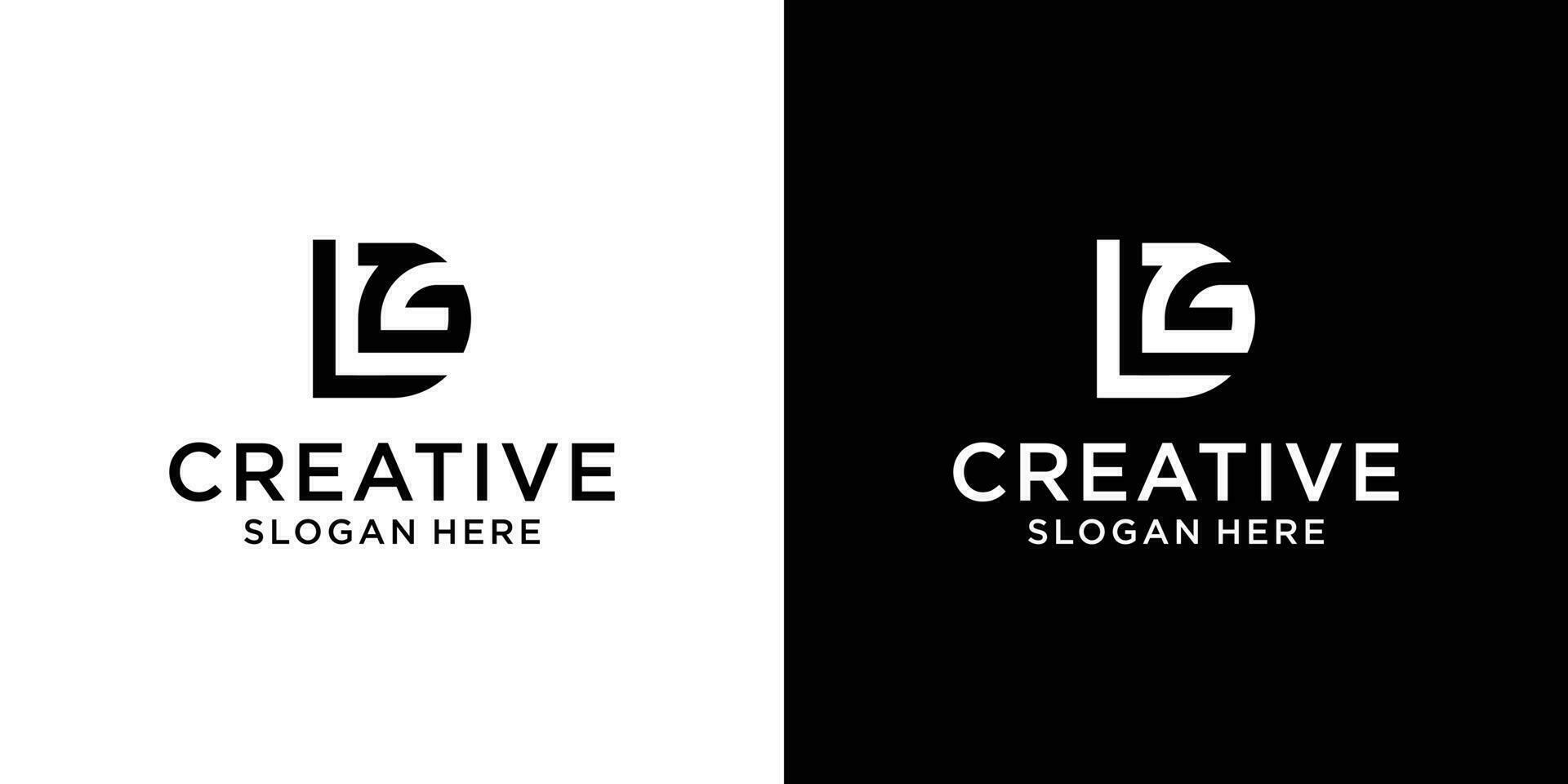 Letter d l g Logo design concept vector