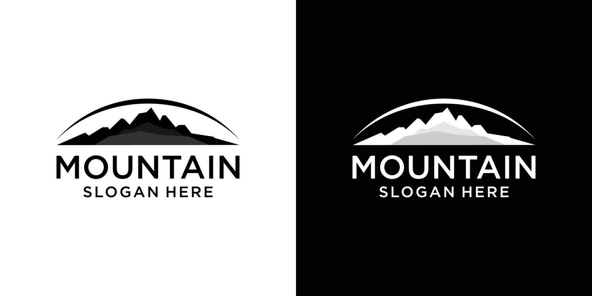 Mountain logo design concept vector