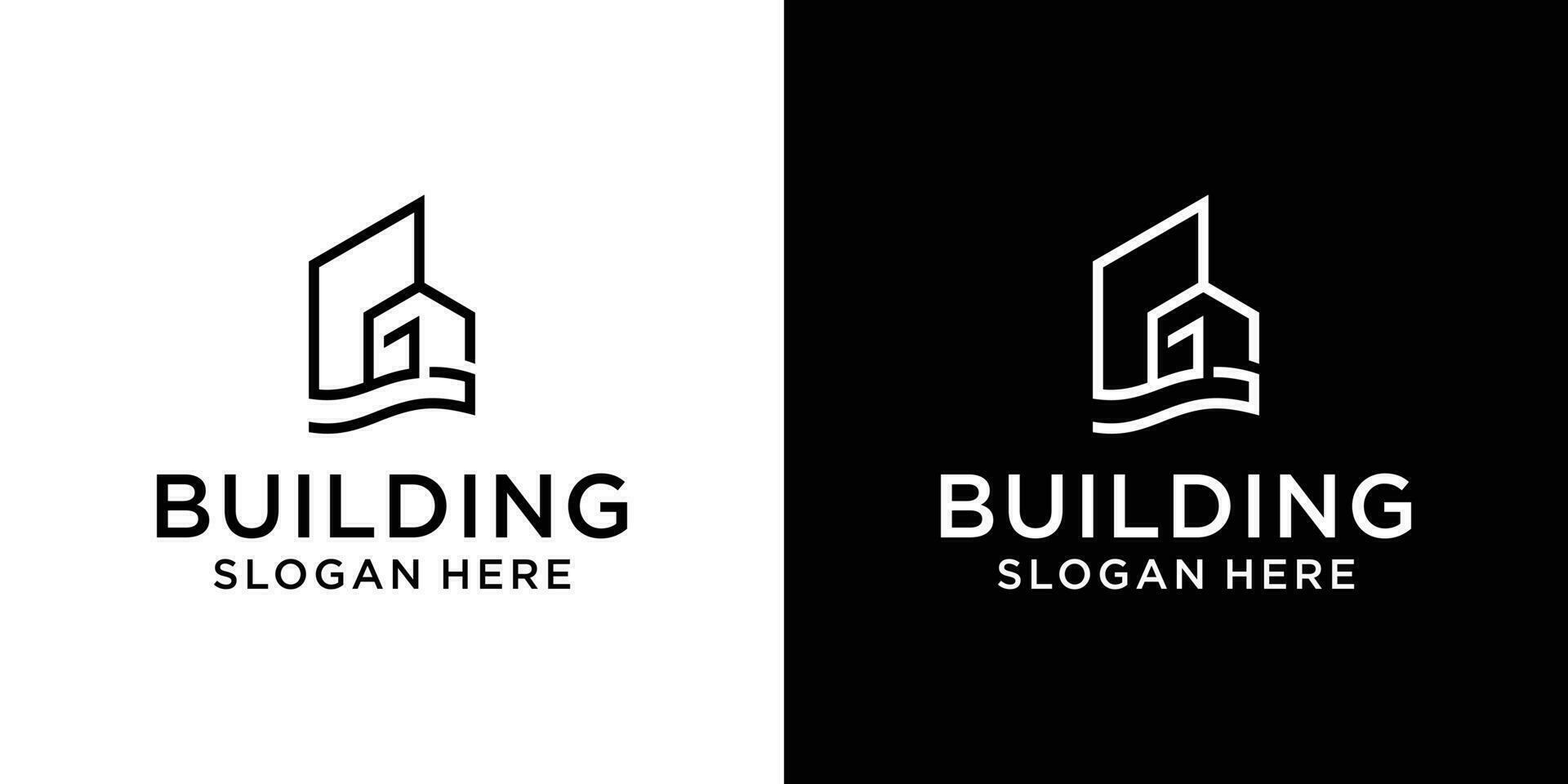 Home building logo design template vector