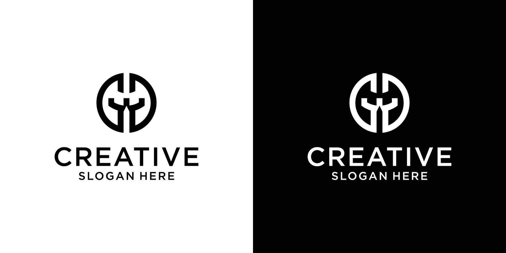 Letter g castle logo design concept vector