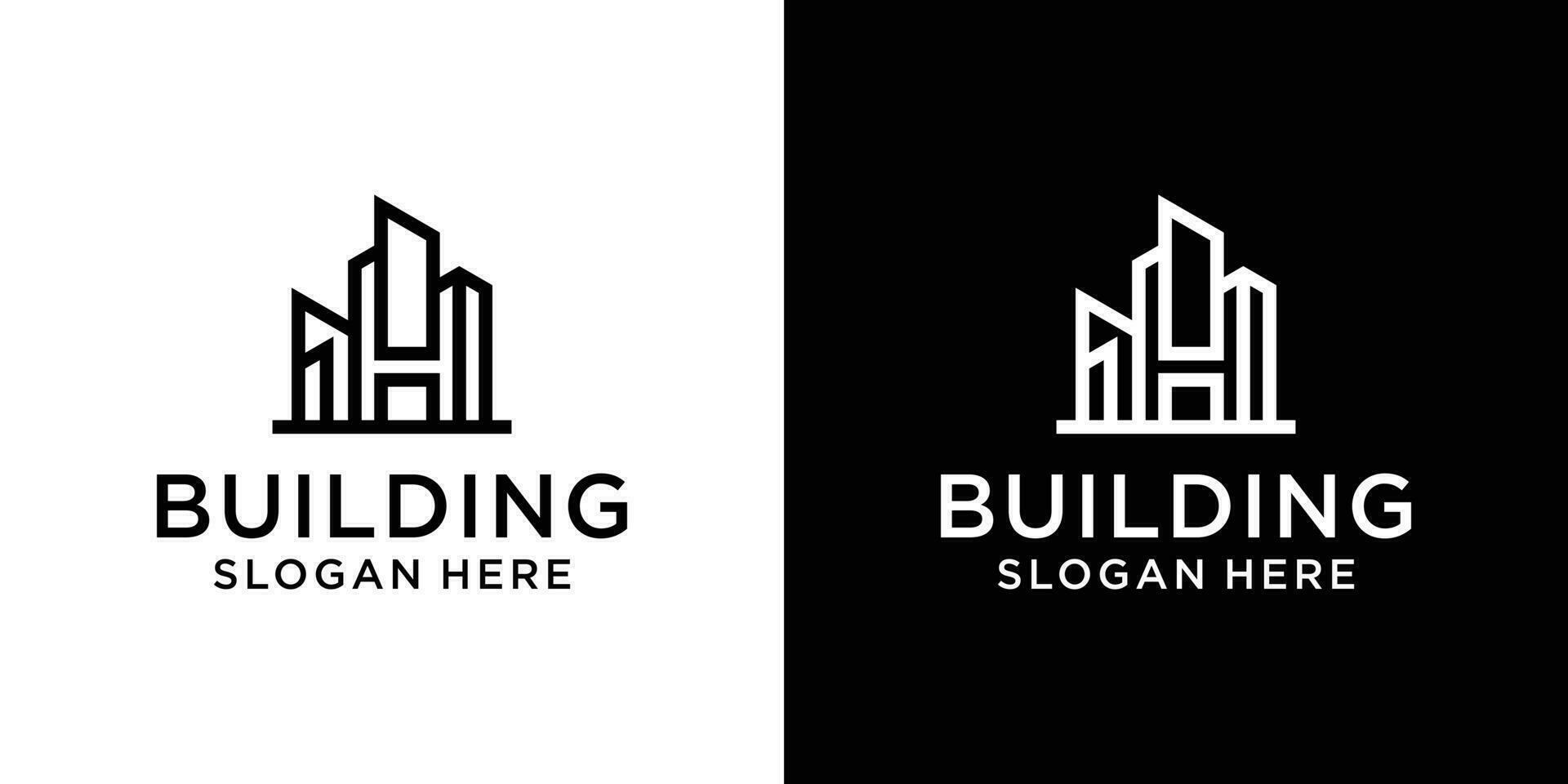Building Construction logo design template vector