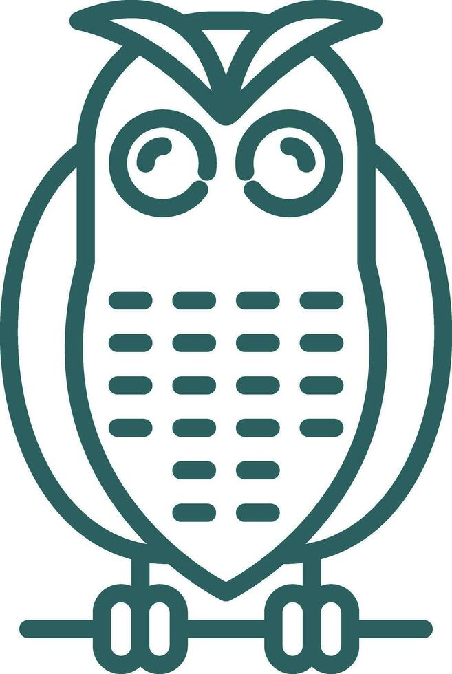 Snowy owl Vector Icon Design