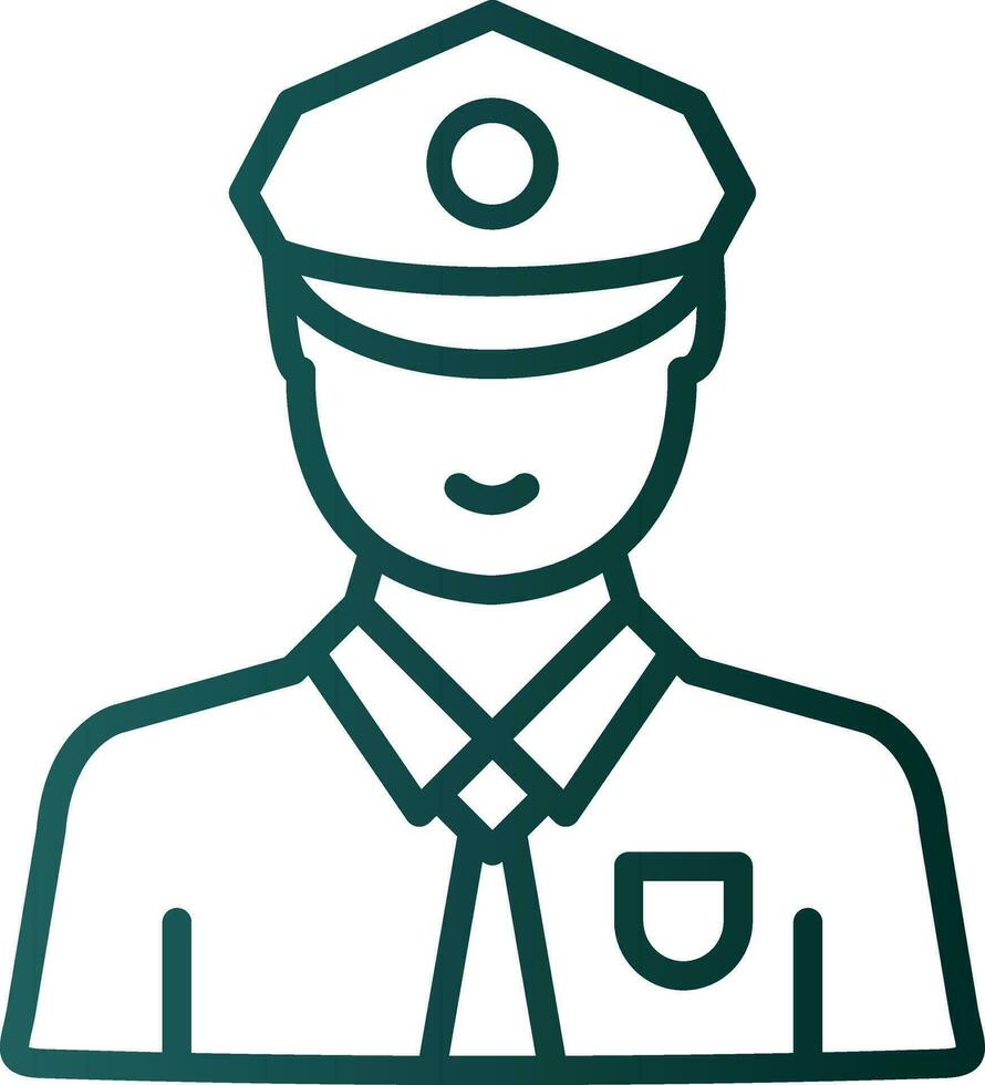 diseño de icono de vector de guardia de seguridad