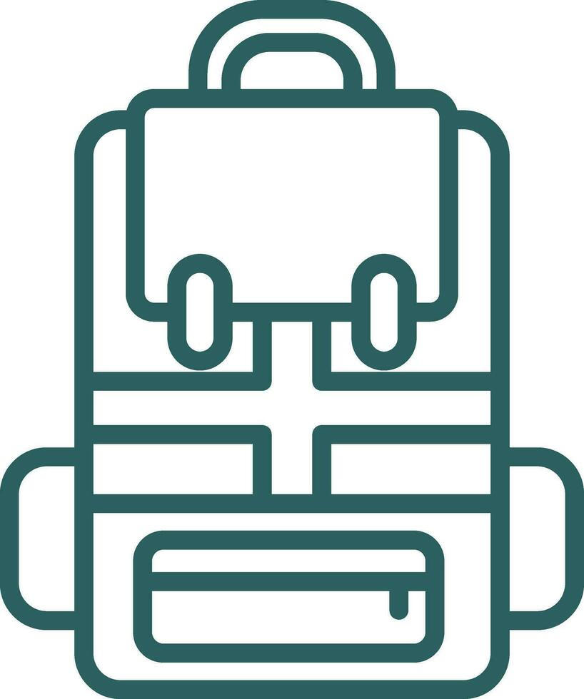 Backpack Vector Icon Design