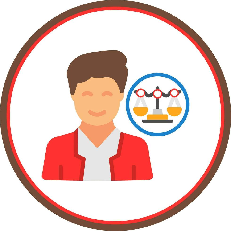 Lawyer Vector Icon Design