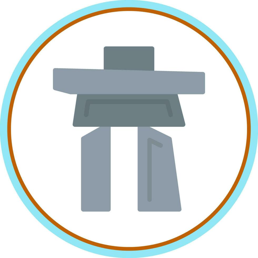 Inukshuk Vector Icon Design