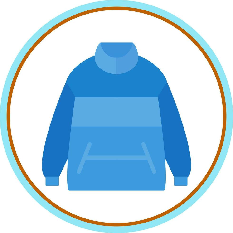 Winter jacket Vector Icon Design