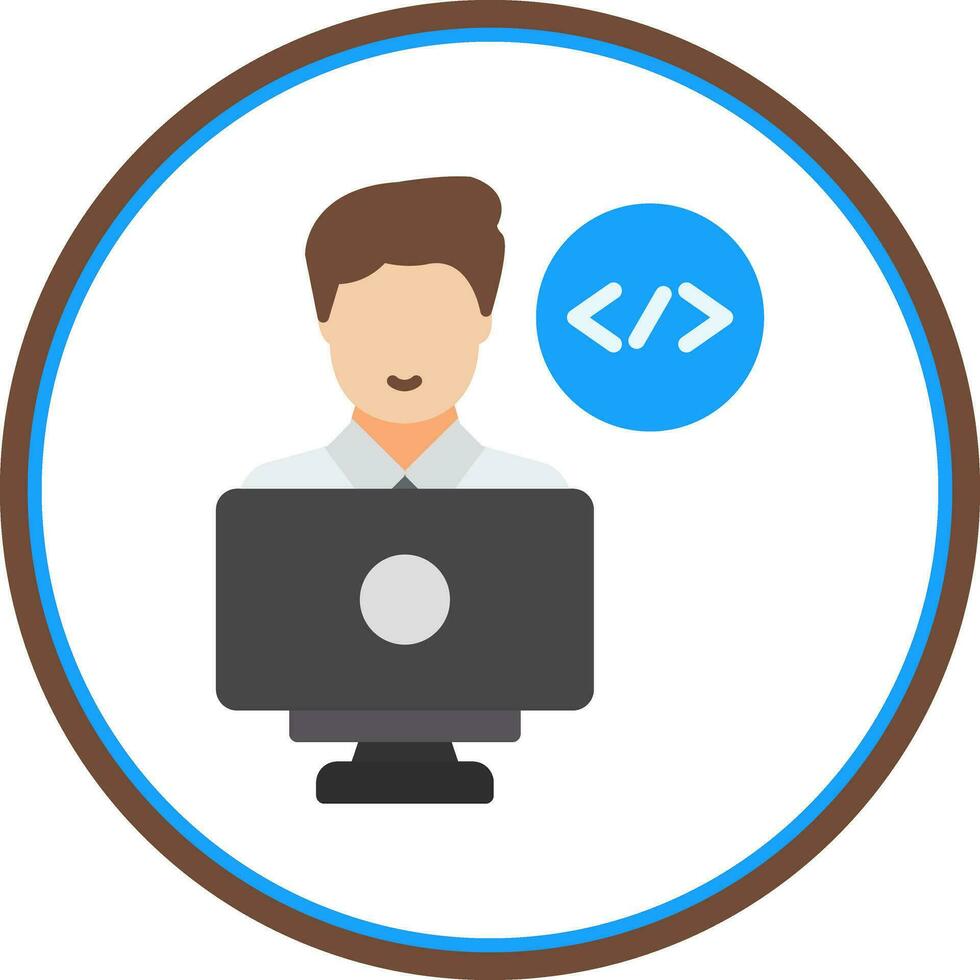Programmer Vector Icon Design