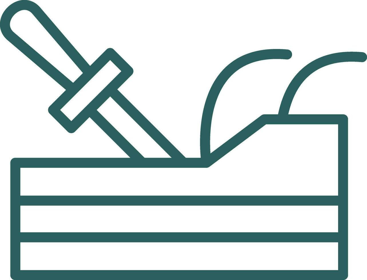 Carving Vector Icon Design