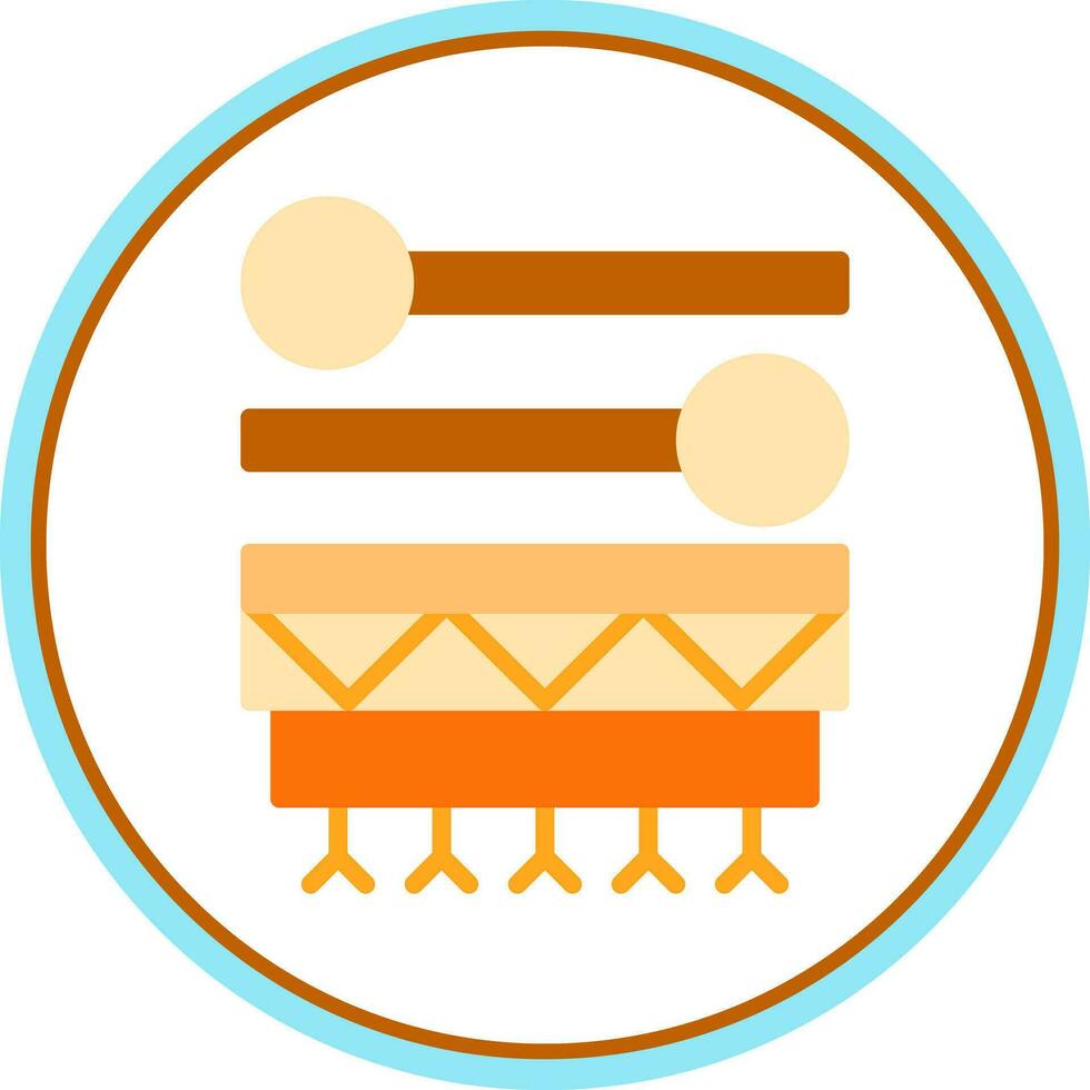 Inuit drum Vector Icon Design
