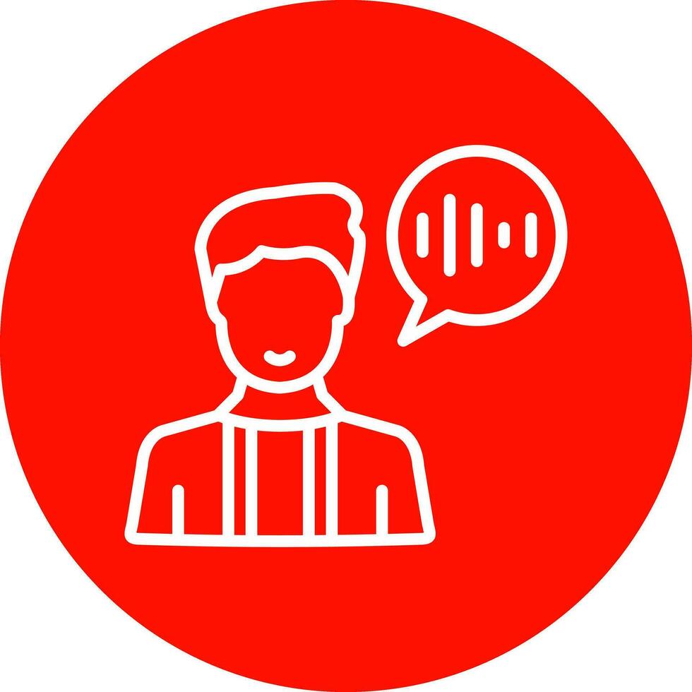 Voice Command Vector Icon Design
