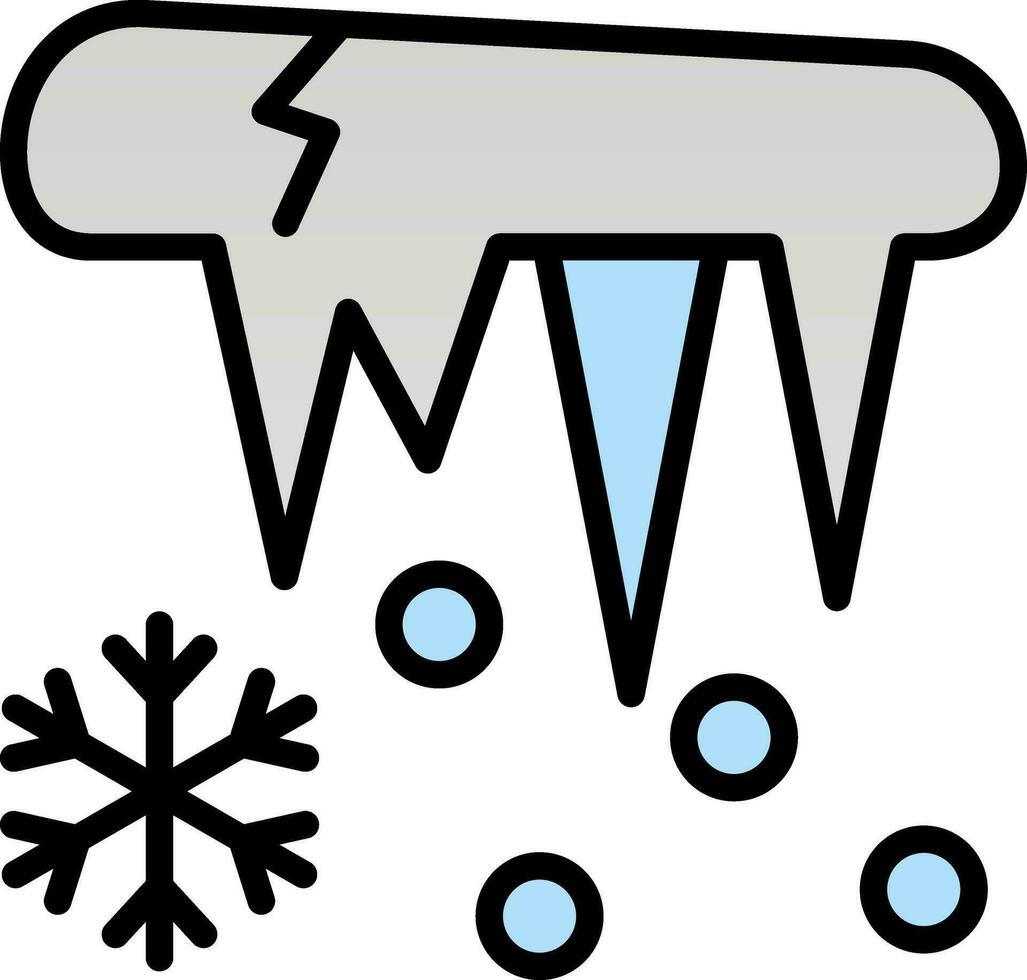 Icicle Vector Icon Design