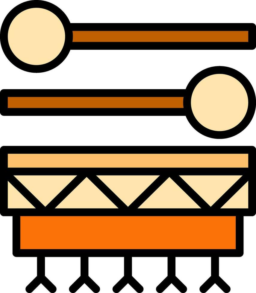 inuit tambor vector icono diseño