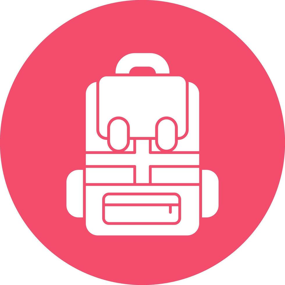 Backpack Vector Icon Design