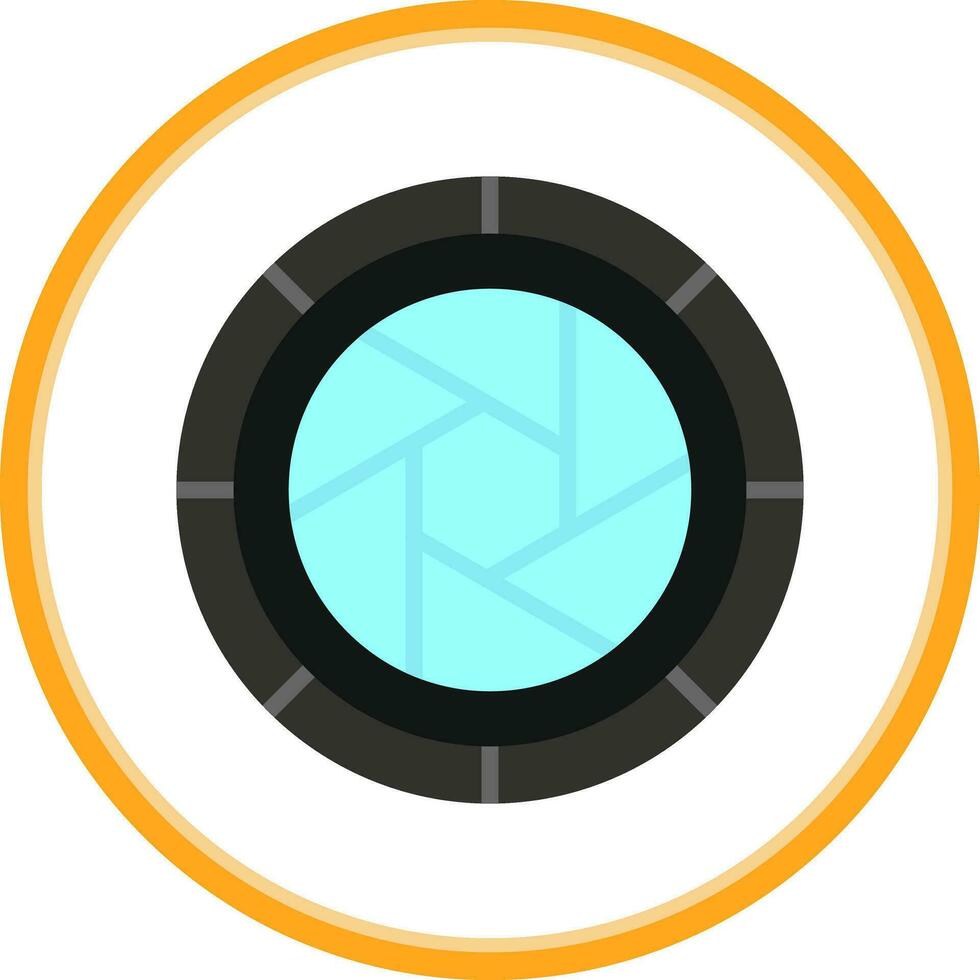 Camera Lens Vector Icon Design