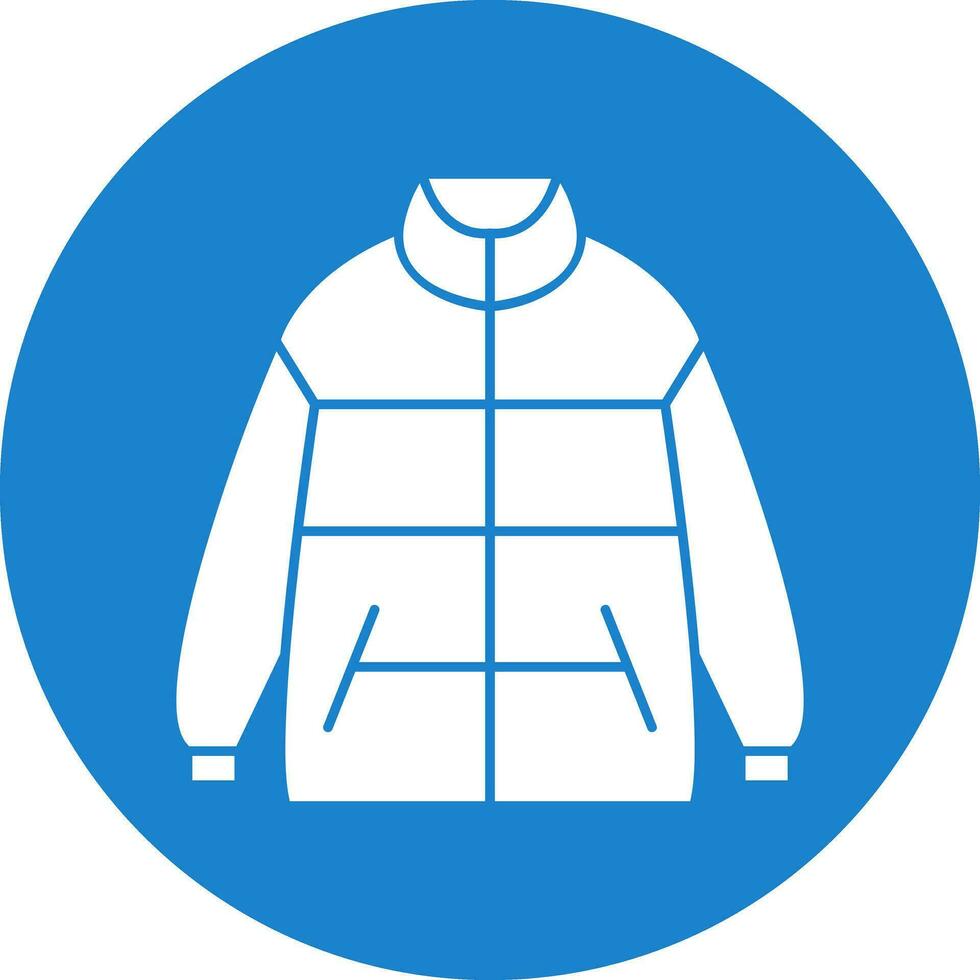 Winter jacket Vector Icon Design