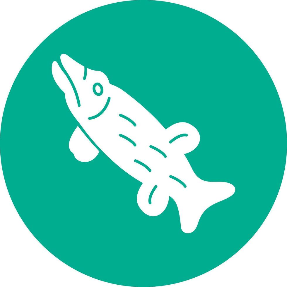 Northern pike Vector Icon Design