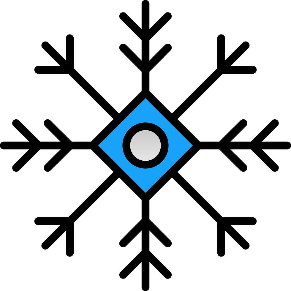 Ice crystal Vector Icon Design