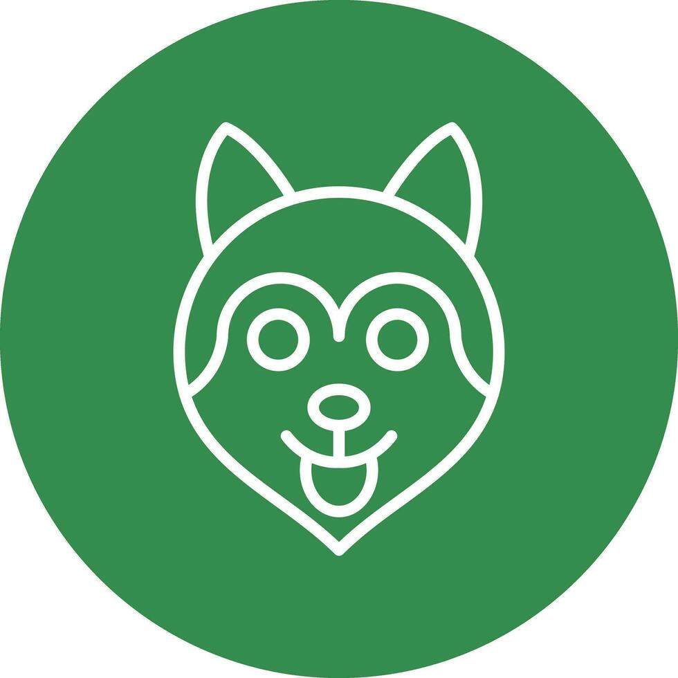 Husky Vector Icon Design