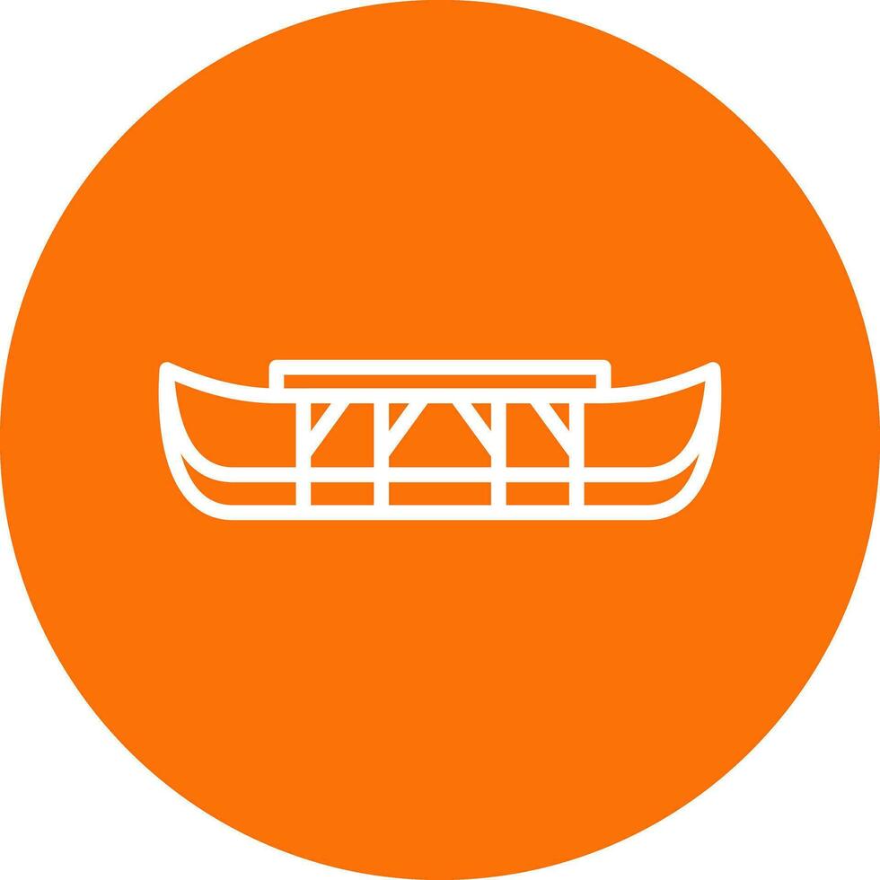 Eskimo kayak Vector Icon Design