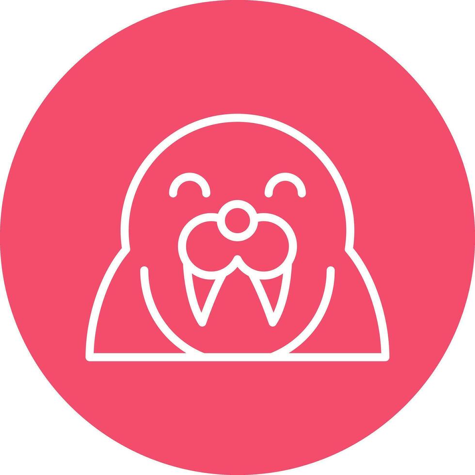 Walrus Vector Icon Design