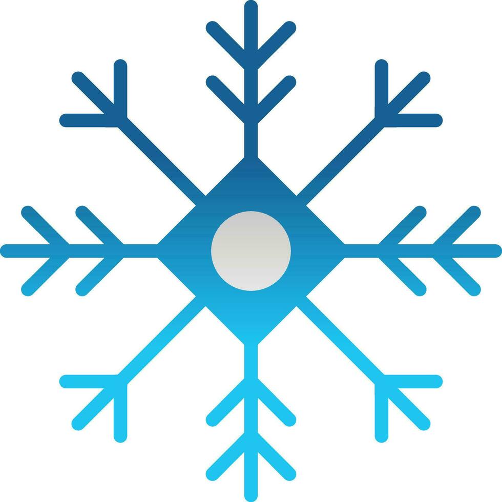 Ice crystal Vector Icon Design