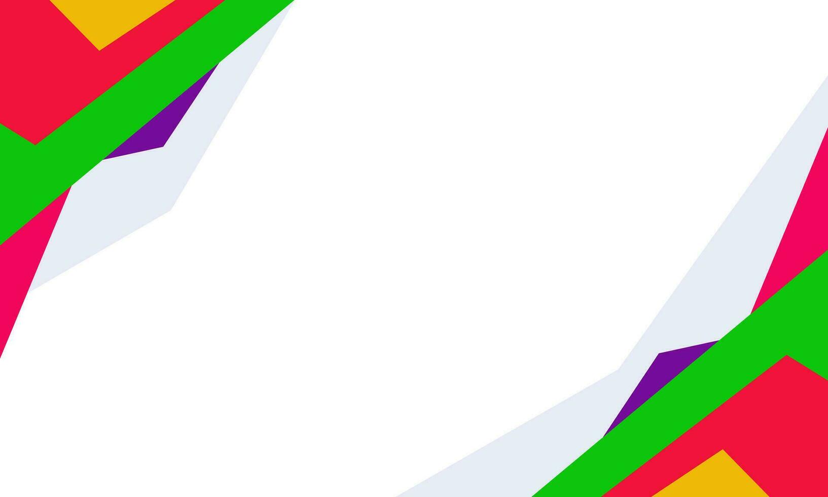 Colorful geometrical frame isolated on white background vector