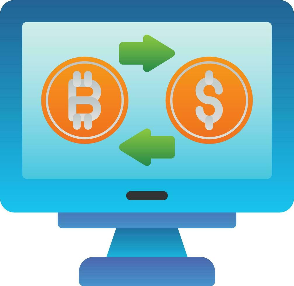 Cryptocurrency Vector Icon Design