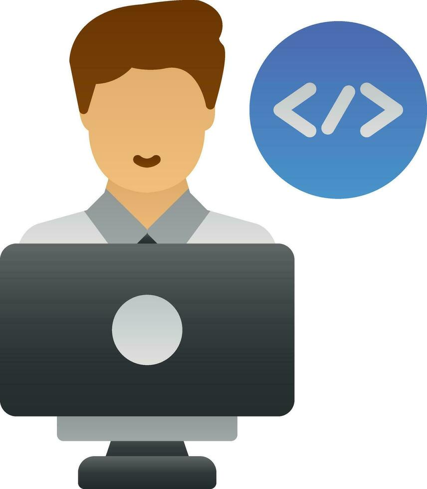 Programmer Vector Icon Design