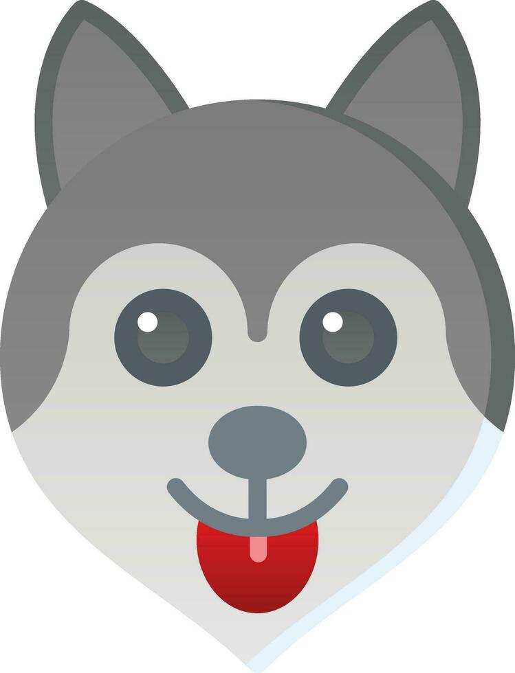 Husky Vector Icon Design