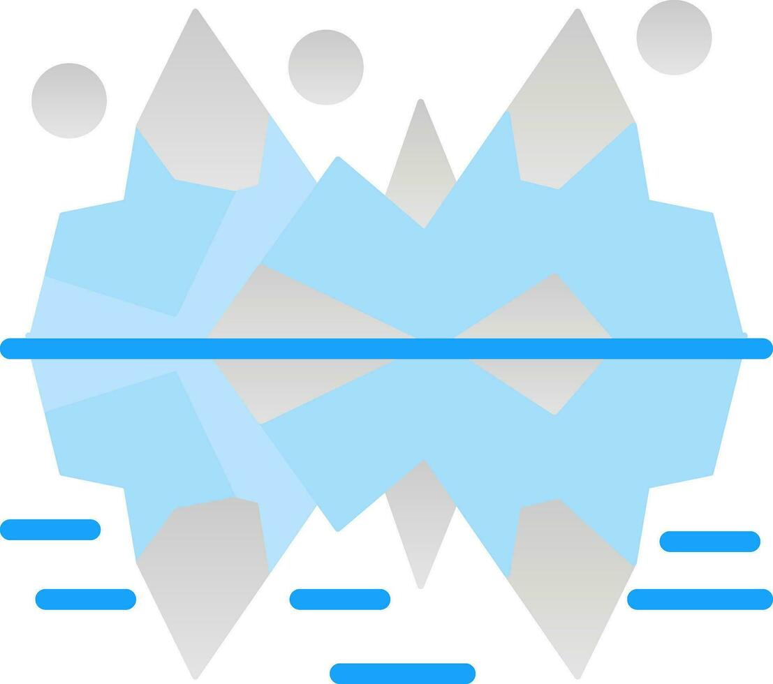 Ice formation Vector Icon Design