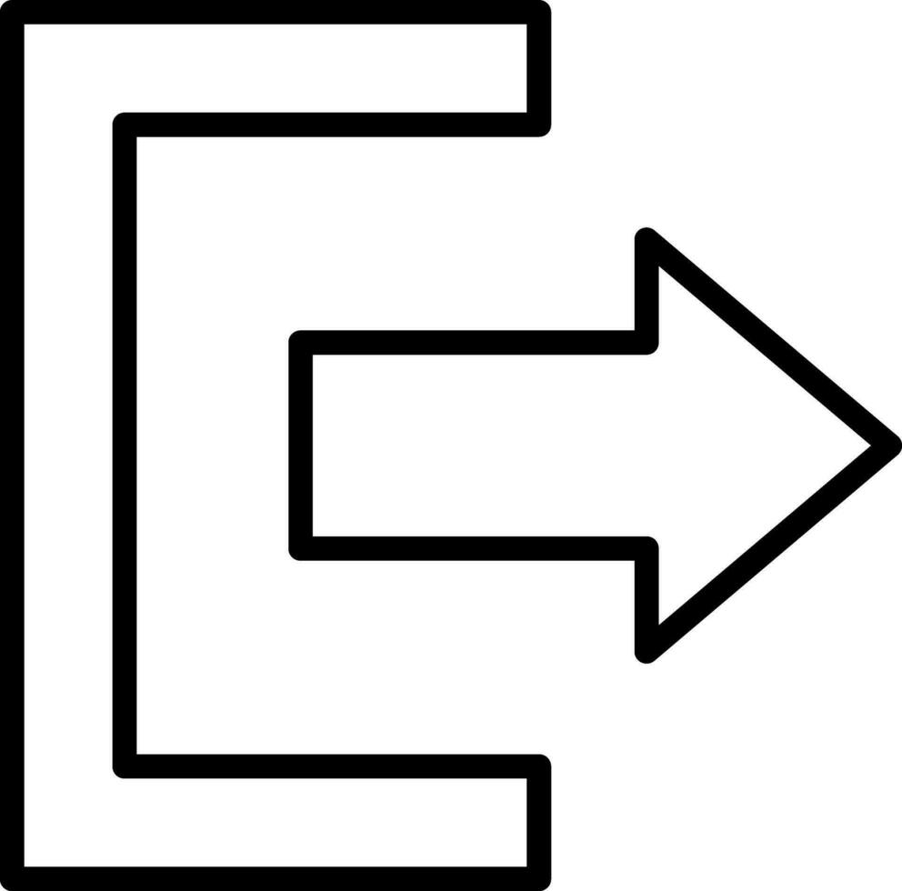 Exit Vector Icon Design