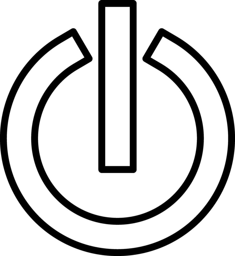 Power Button Vector Icon Design