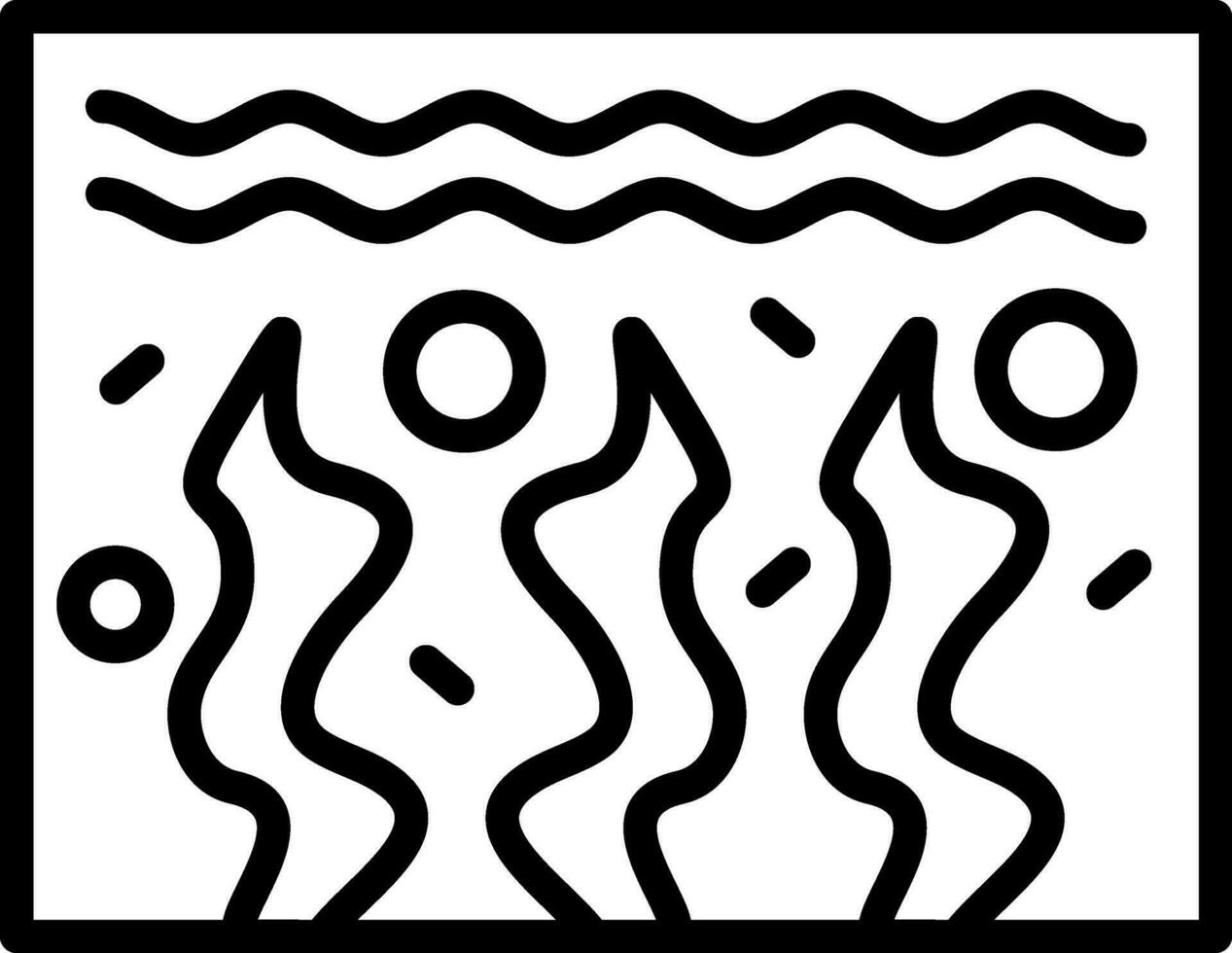 alga vector icono diseño