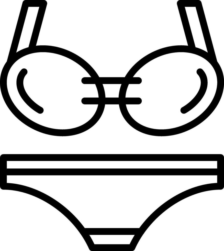 Bikini Vector Icon Design