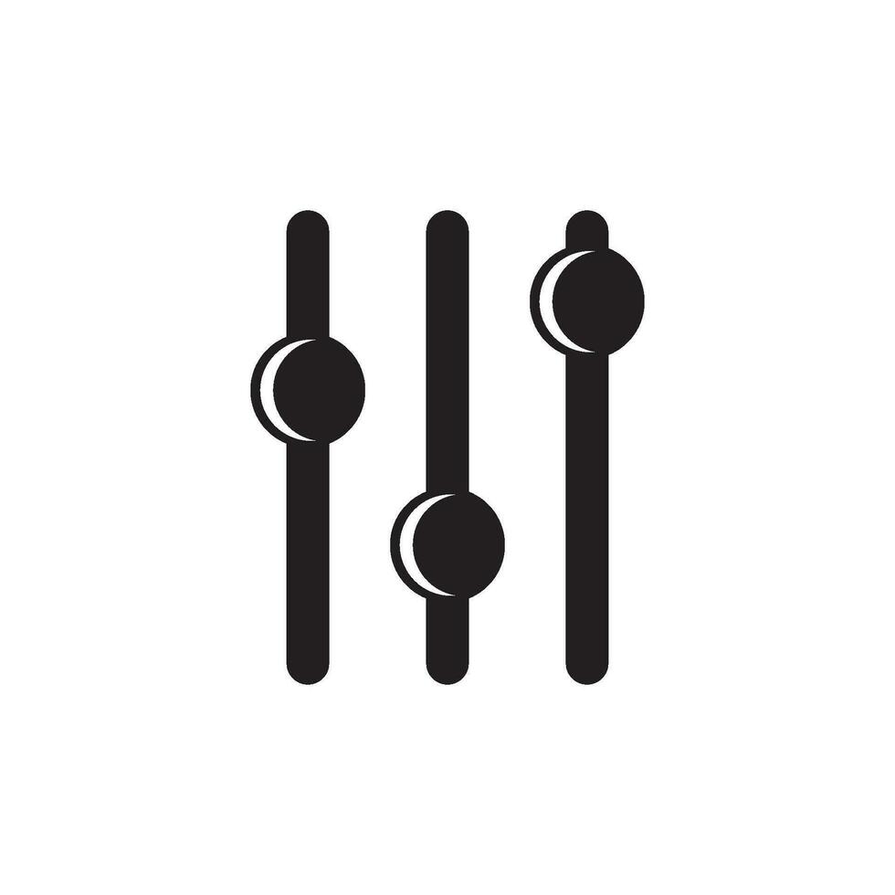 Volume bar icon vector illustration logo template design
