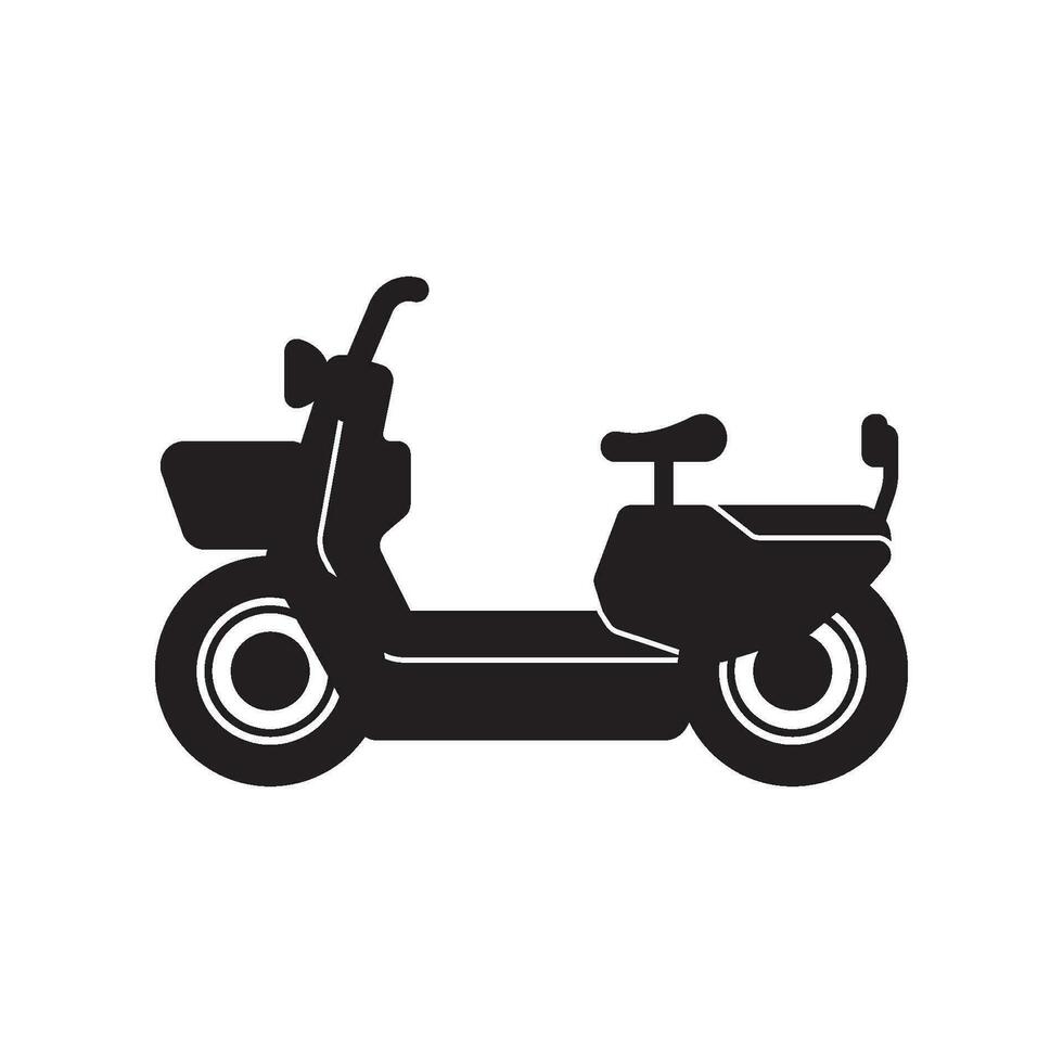 Electric bike logo icon, simple design vector illustration