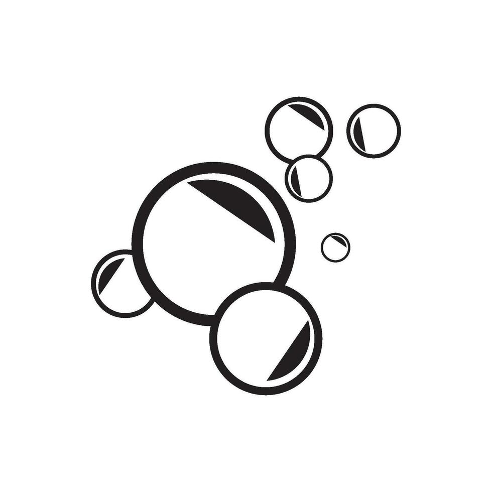 Bubble logo template vector icon illustration design