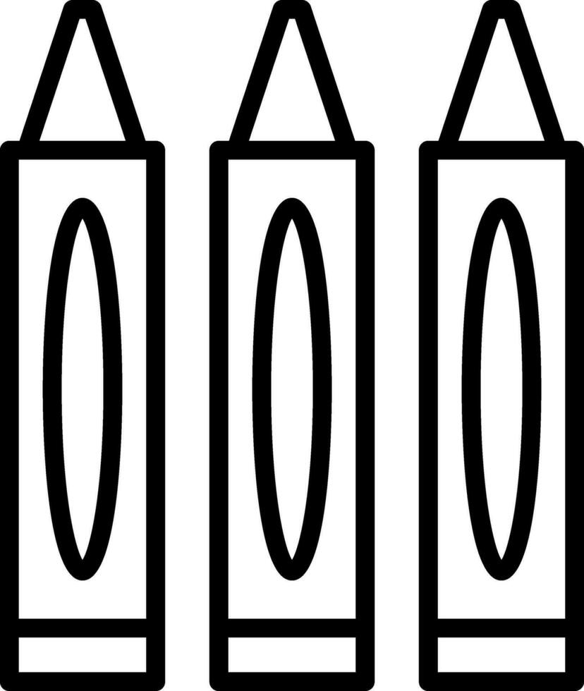 Crayons Vector Icon Design