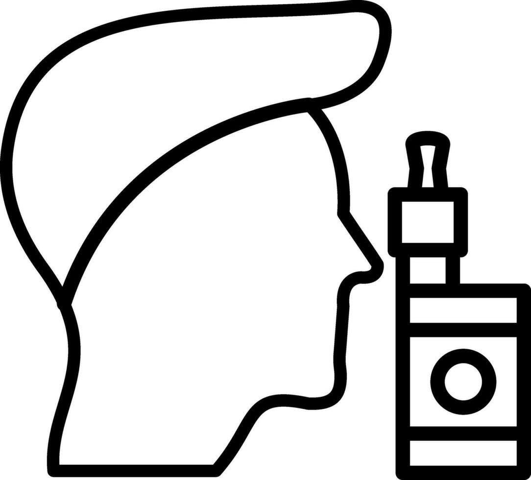 Vaping Vector Icon Design