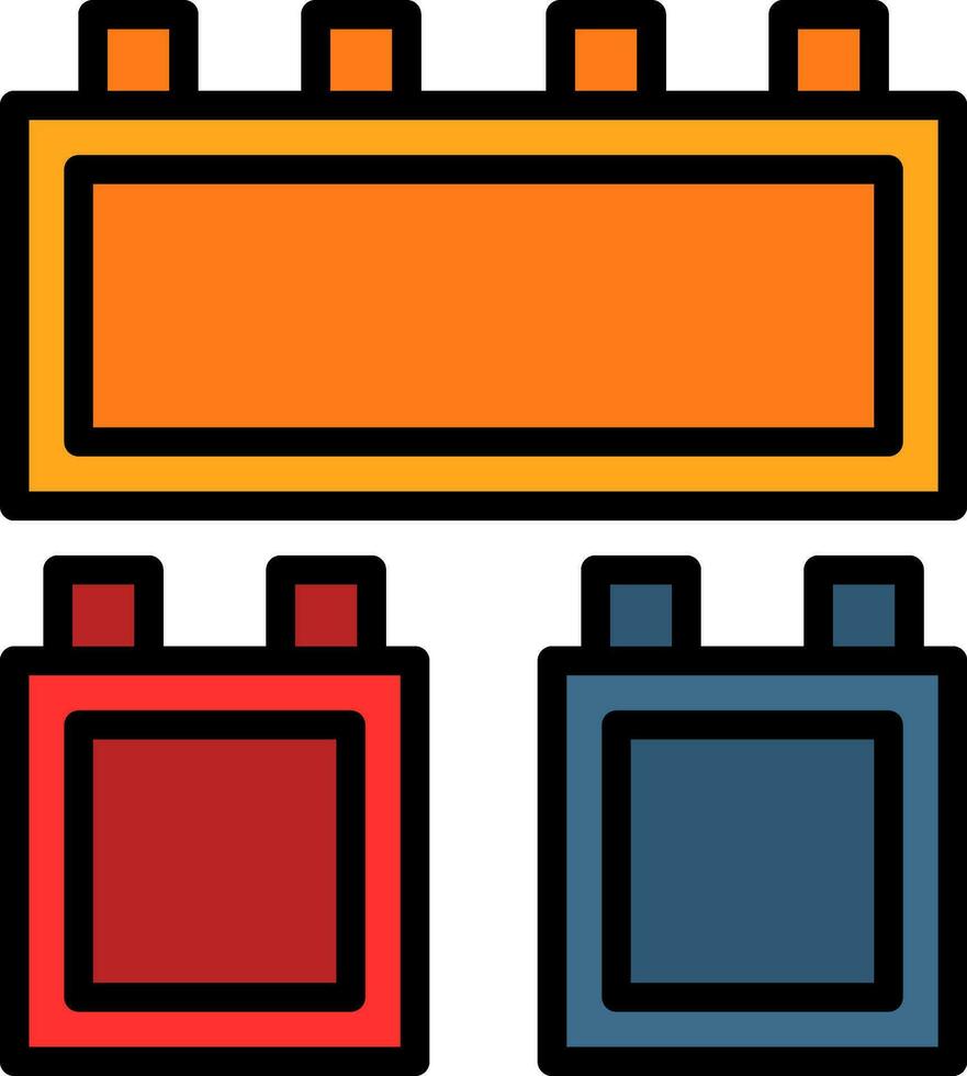 Blocks Vector Icon Design