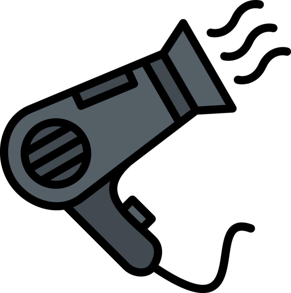 Hairdryer Vector Icon Design