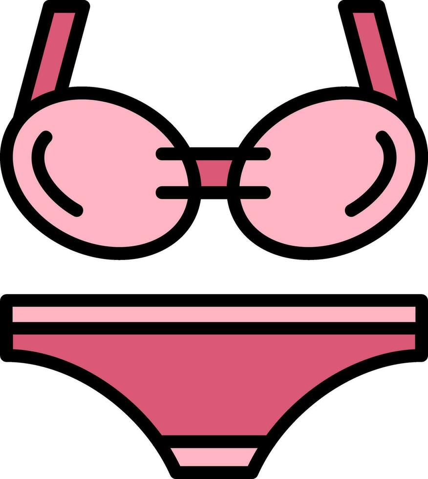 Bikini Vector Icon Design